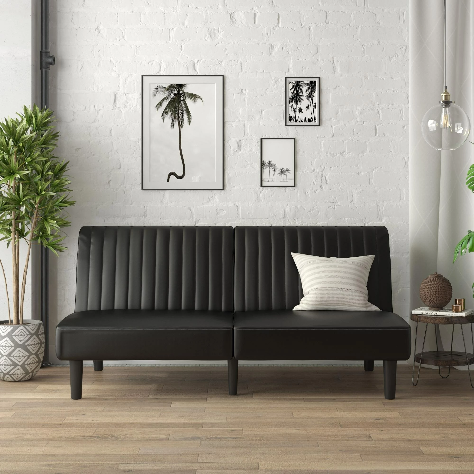 Brand new ๐ Avenue Greene Madelyn Futon Grey Velvet ๐ - Image 4