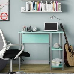 Best Pirce 🤩 Avenue Greene Meridian Metal Student Computer Desk White ⌛ -Avenue Greene Shop Avenue Greene Meridian Metal Student Computer Desk 11