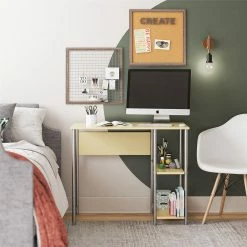 Best Pirce 🤩 Avenue Greene Meridian Metal Student Computer Desk White ⌛ -Avenue Greene Shop Avenue Greene Meridian Metal Student Computer Desk 6
