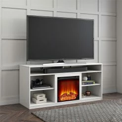 Budget 🧨 Avenue Greene Mountain Bay Fireplace TV Stand For TVs Up To 65 Inches Natural 😀