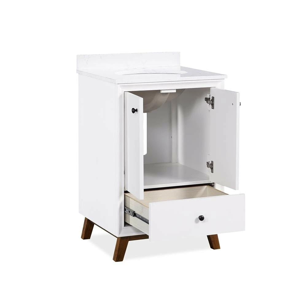 Cheap ๐ Avenue Greene Pavlo 24 Inch Bathroom Vanity Grey ๐ฏ - Image 4