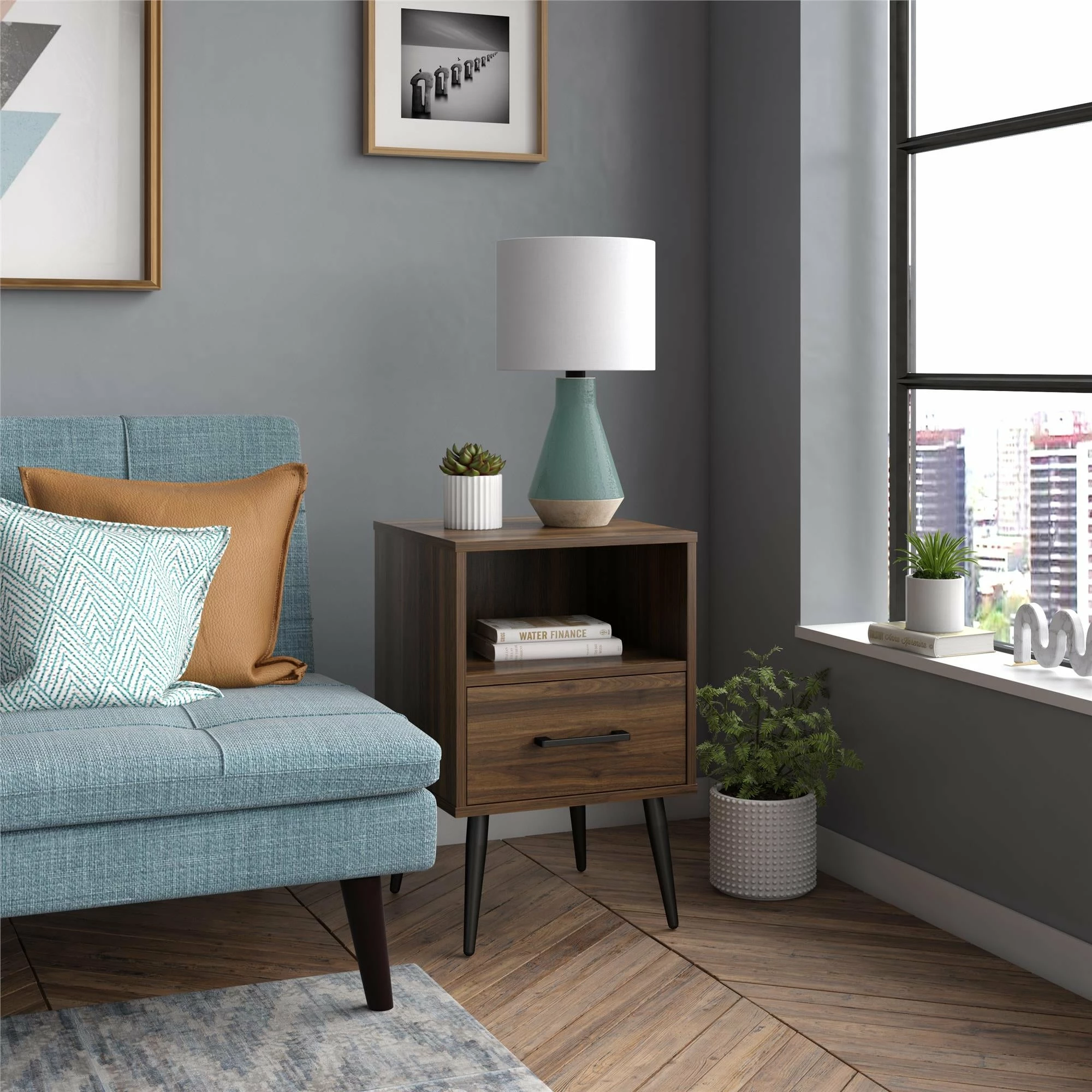 Budget 𧨠Avenue Greene Phillips End Table Walnut π 3 Budget 𧨠Avenue Greene Phillips End Table Walnut π