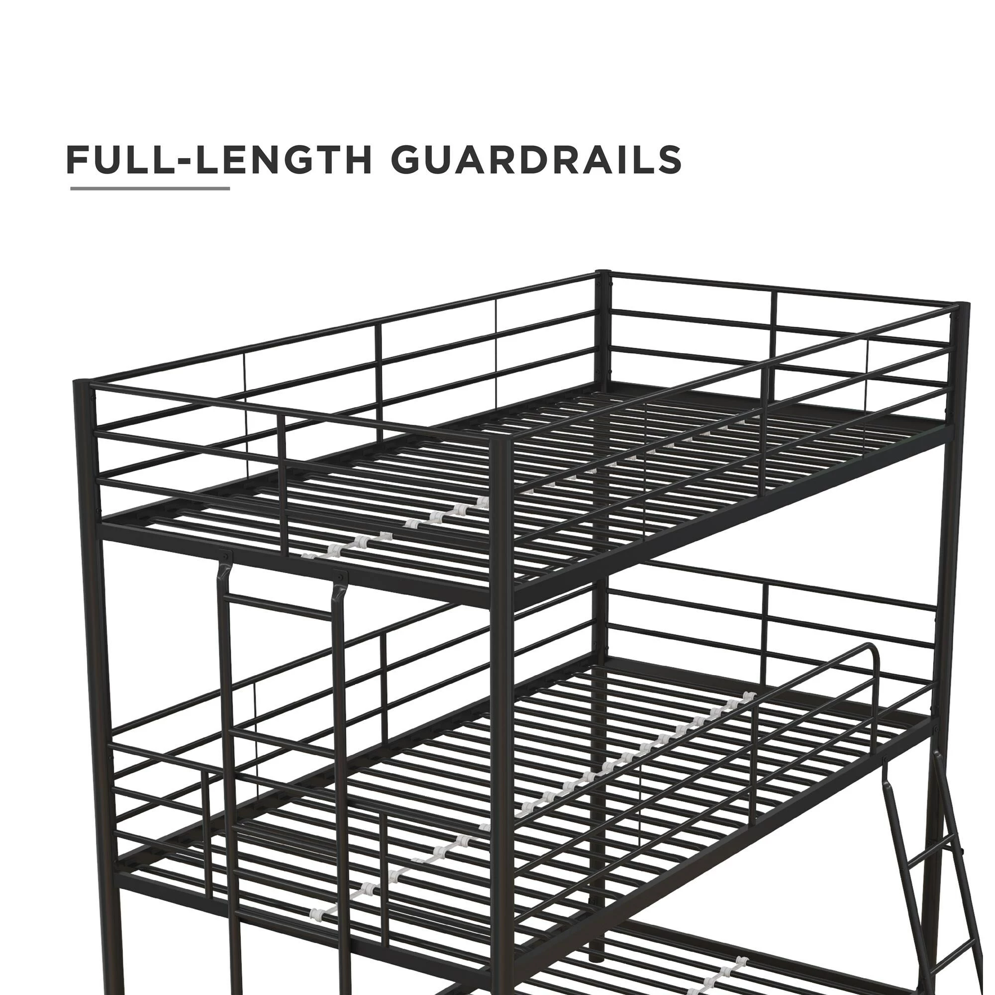 Cheap π Avenue Greene Quinton Metal Triple Bunk Bed Silver π₯ - Image 11