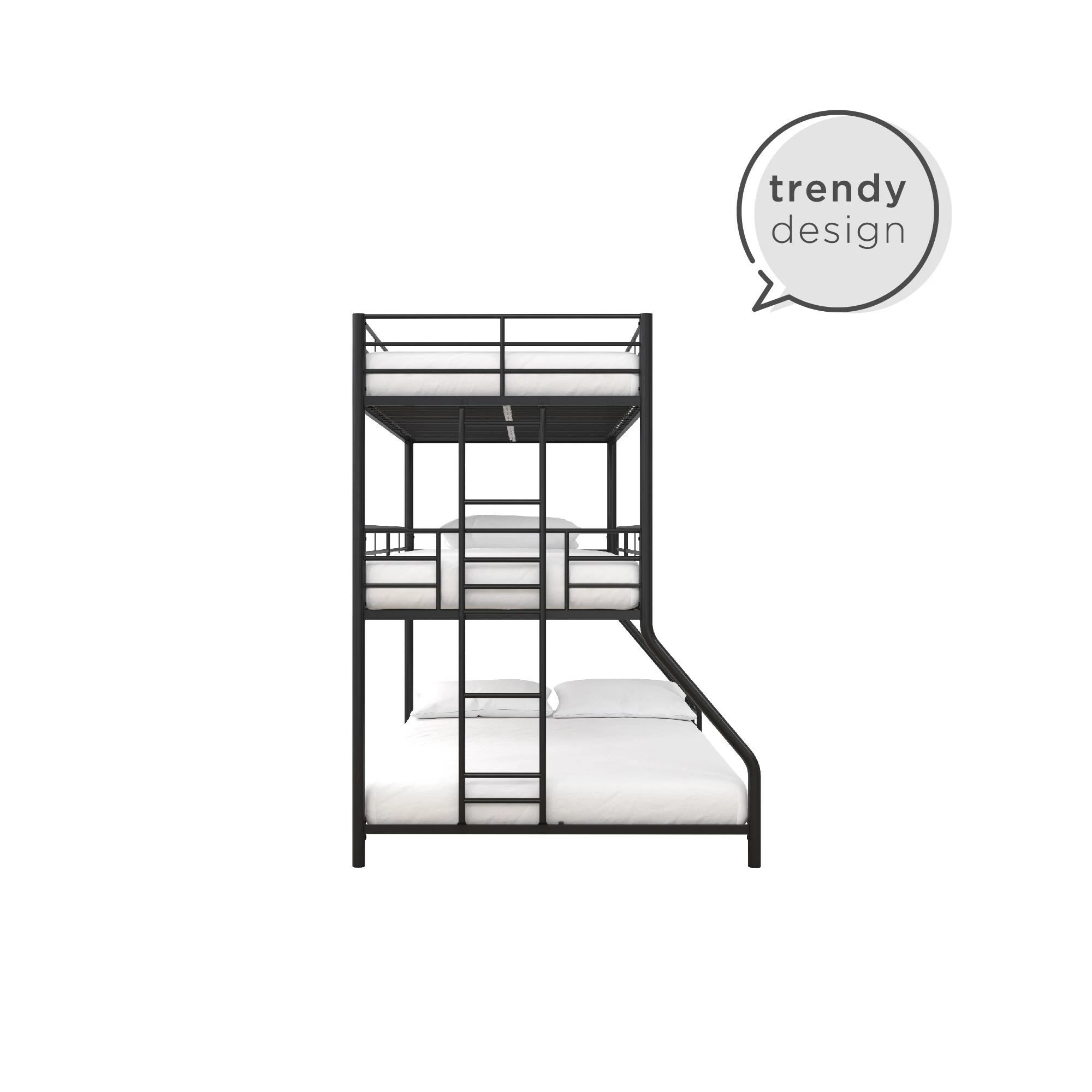 Cheap π Avenue Greene Quinton Metal Triple Bunk Bed Silver π₯ - Image 10