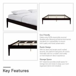 Promo ✔️ Avenue Greene River Wood Platform Bed Natural 🔥 -Avenue Greene Shop Avenue Greene River Wood Platform Bed 8