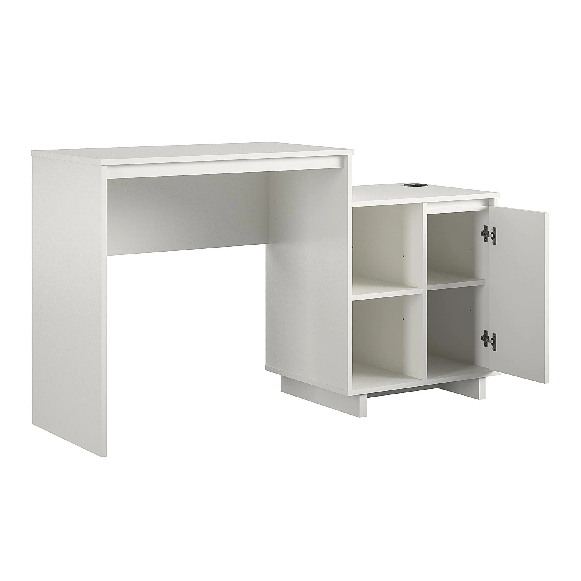 Brand new βοΈ Avenue Greene Riverton Computer Desk / Cabinet Combo With Wireless Charging Port White π 14 Brand new βοΈ Avenue Greene Riverton Computer Desk / Cabinet Combo With Wireless Charging Port White π - Image 12