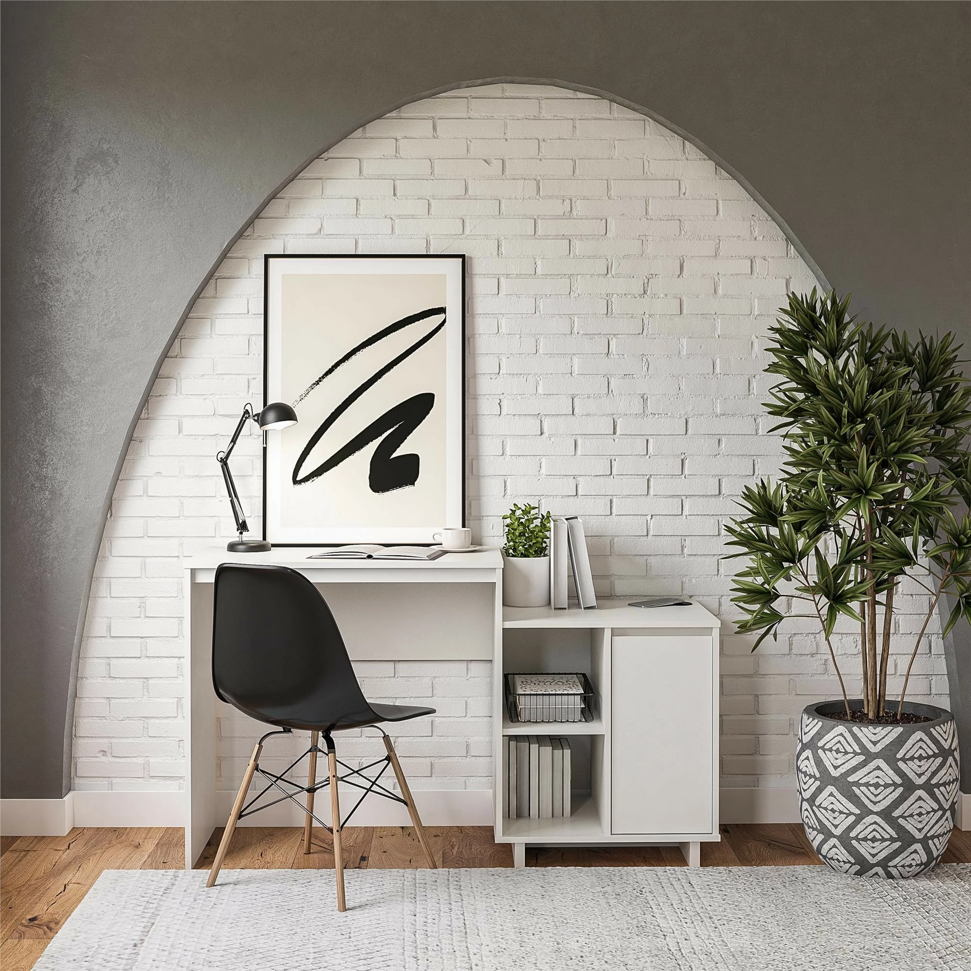 Brand new βοΈ Avenue Greene Riverton Computer Desk / Cabinet Combo With Wireless Charging Port White π 3 Brand new βοΈ Avenue Greene Riverton Computer Desk / Cabinet Combo With Wireless Charging Port White π