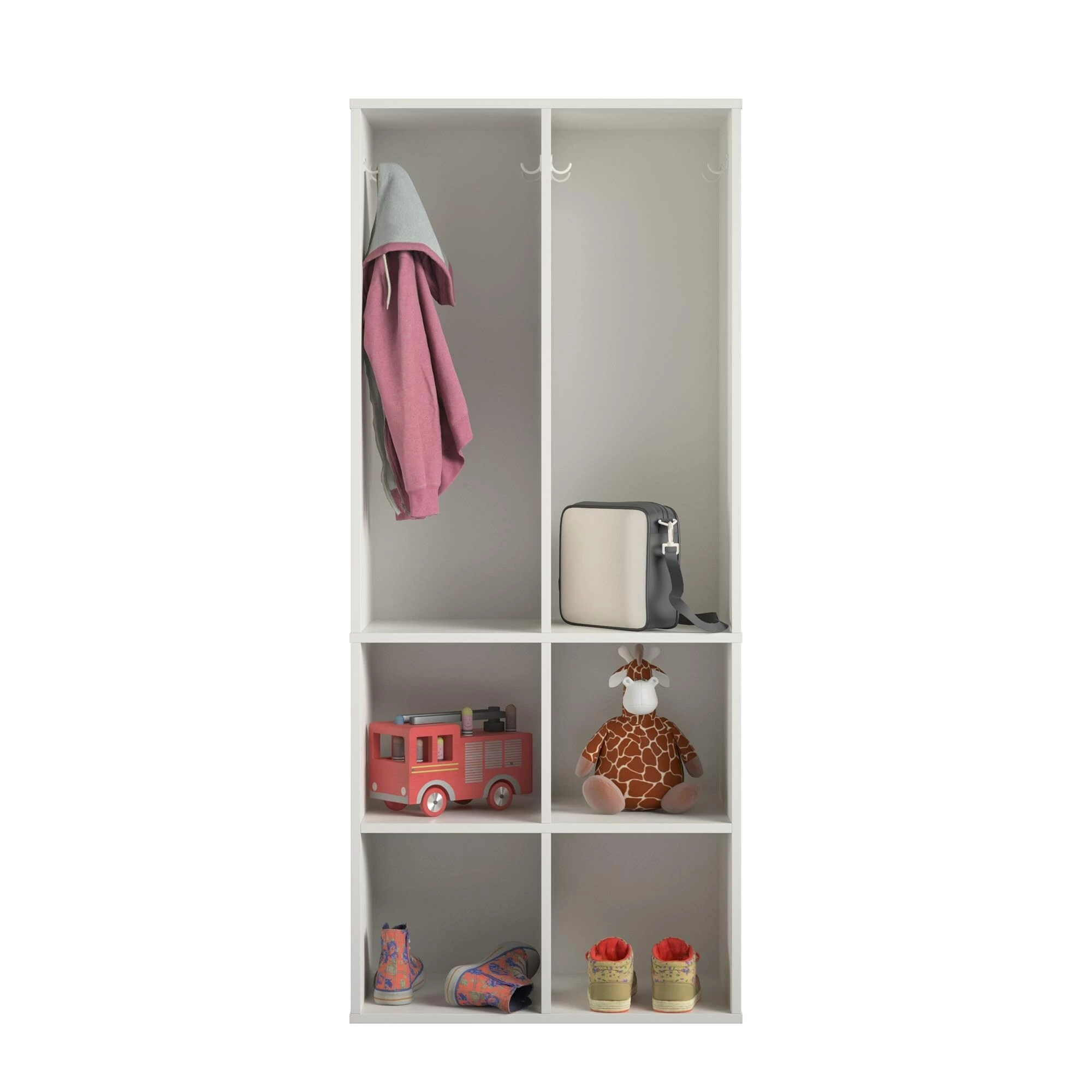 Promo π Avenue Greene Samuel Kid's 4 Cube Storage Dove Grey 𧨠- Image 3