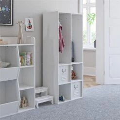 Promo 👏 Avenue Greene Samuel Kid's 4 Cube Storage Dove Grey 🧨