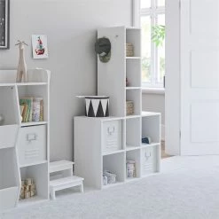 Budget 😍 Avenue Greene Samuel Kid's 9 Cube Storage White ✔️