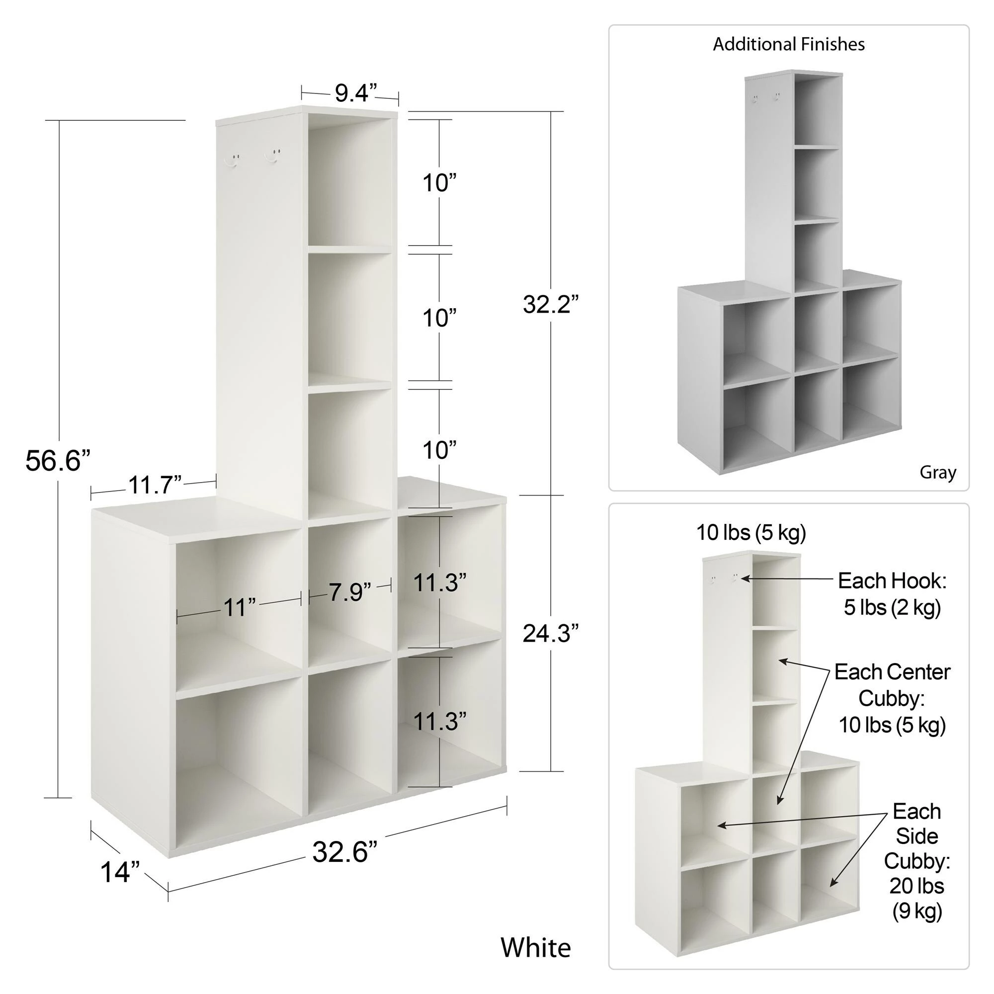 Budget π Avenue Greene Samuel Kid's 9 Cube Storage White βοΈ 7 Budget π Avenue Greene Samuel Kid's 9 Cube Storage White βοΈ - Image 5