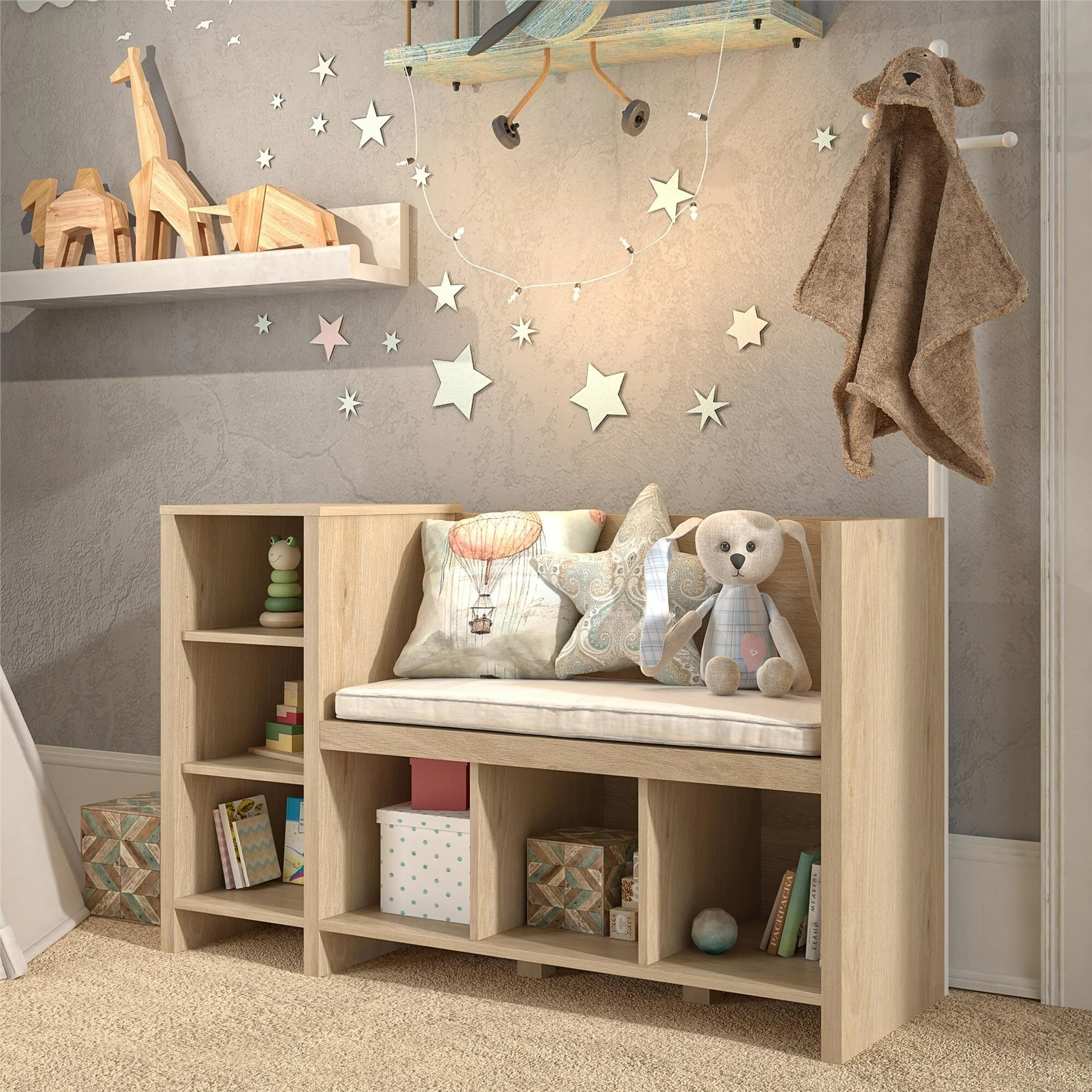 Budget π₯ Avenue Greene Samuel Storage Bench And π§₯ Coat Rack Blonde Oak π₯° 4 Budget π₯ Avenue Greene Samuel Storage Bench And π§₯ Coat Rack Blonde Oak π₯° - Image 2