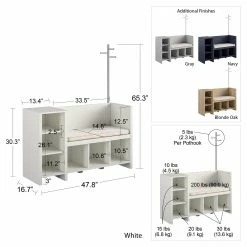 Budget π₯ Avenue Greene Samuel Storage Bench And π§₯ Coat Rack Blonde Oak π₯° 29 Budget π₯ Avenue Greene Samuel Storage Bench And π§₯ Coat Rack Blonde Oak π₯° -Avenue Greene Shop Avenue Greene Samuel Storage Bench and Coat Rack 12