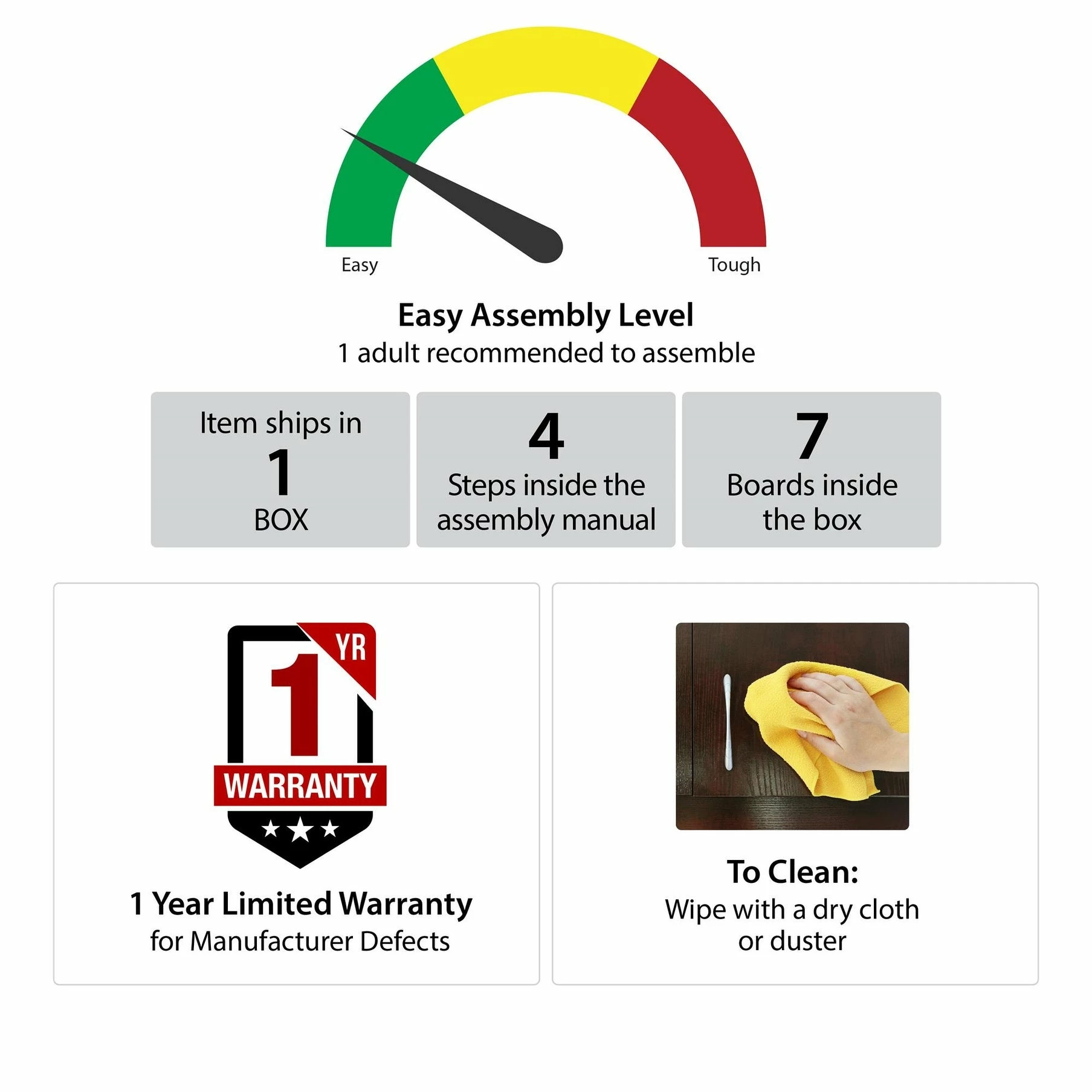 Cheap 𧨠Avenue Greene Stern Grove No Tool TV Stand For TVs Up To 50 Inches - 50 Inches Espresso π― - Image 11