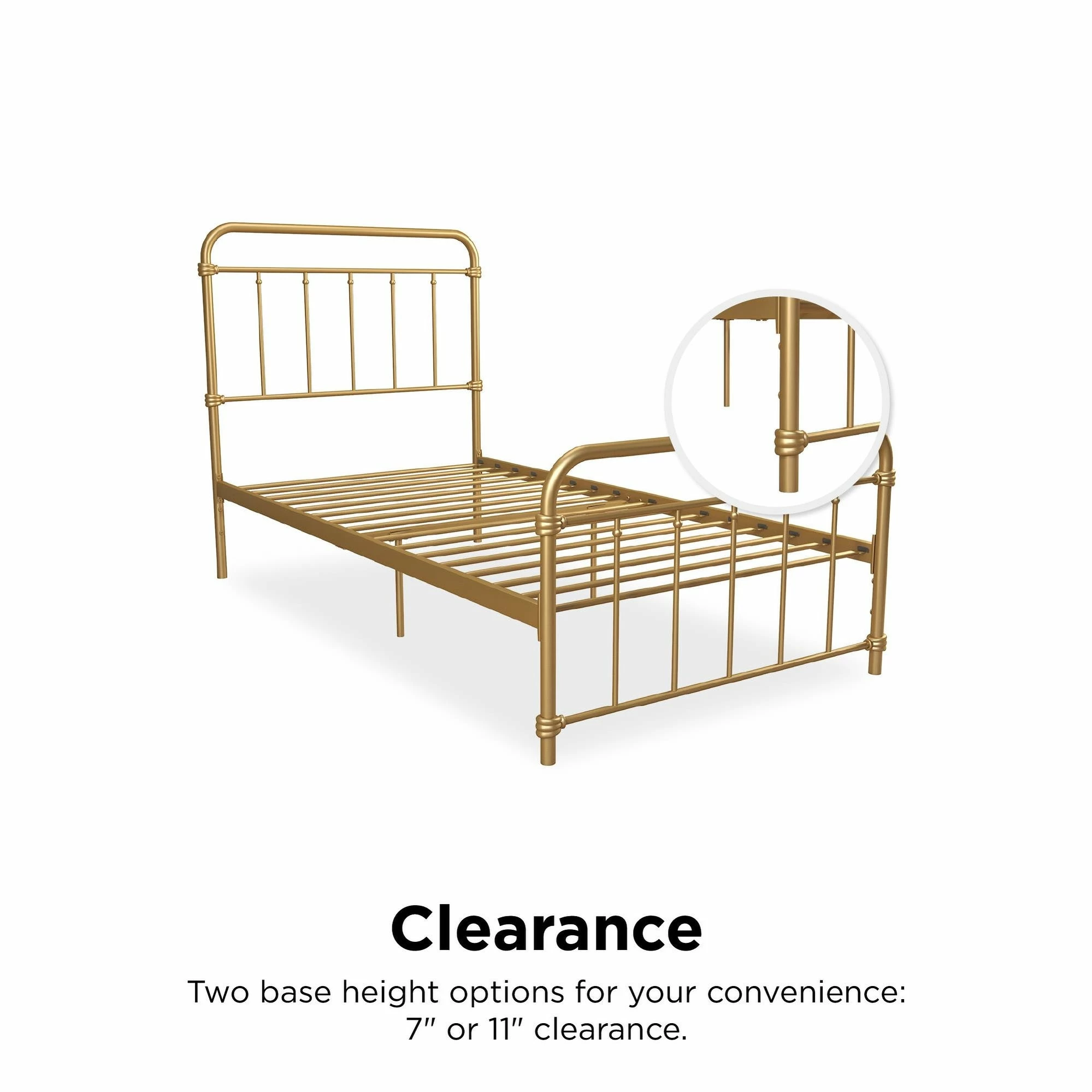 Top 10 π₯° Avenue Greene Waller Metal Bed Gold π₯ - Image 7