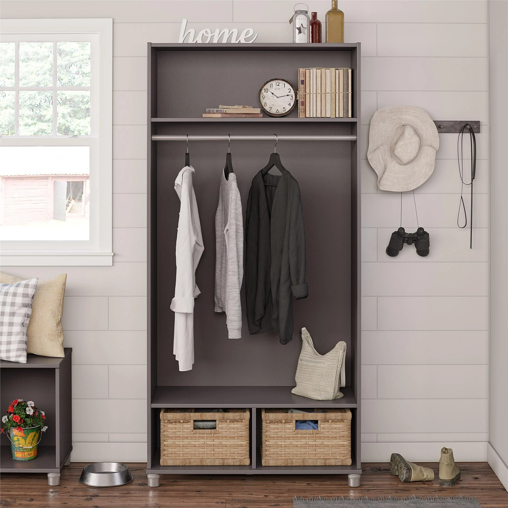Coupon π Avenue Greene Wardlaw 36 Inch Wide Mudroom Cabinet Graphite Grey π 5 Coupon π Avenue Greene Wardlaw 36 Inch Wide Mudroom Cabinet Graphite Grey π - Image 3