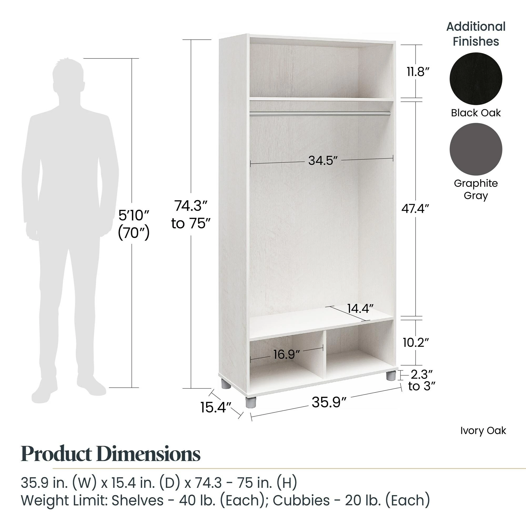 Coupon π Avenue Greene Wardlaw 36 Inch Wide Mudroom Cabinet Graphite Grey π 12 Coupon π Avenue Greene Wardlaw 36 Inch Wide Mudroom Cabinet Graphite Grey π - Image 10