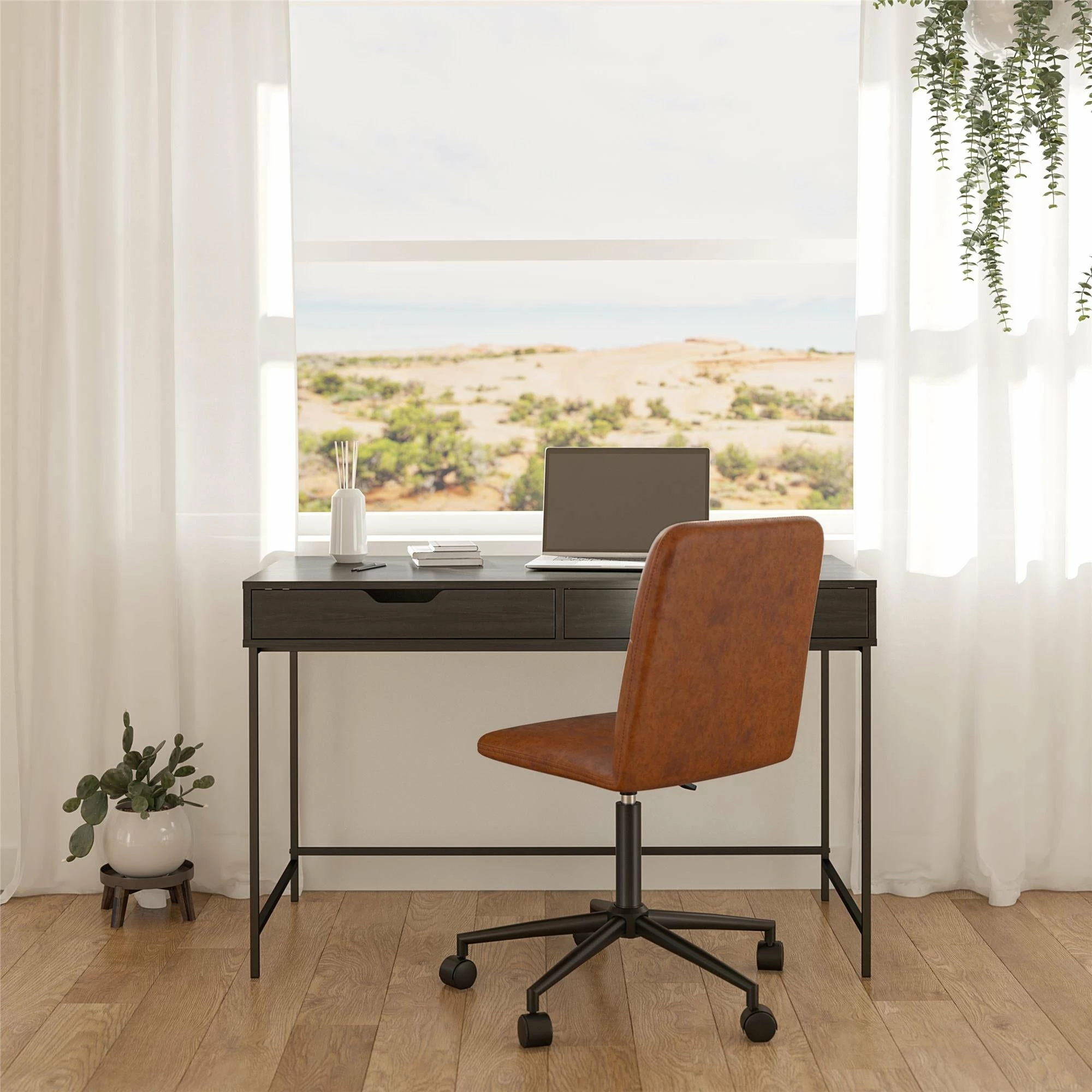 Promo π Avenue Greene Wardlaw Computer Desk With 2 Drawers Natural π€© 8 Promo π Avenue Greene Wardlaw Computer Desk With 2 Drawers Natural π€© - Image 6
