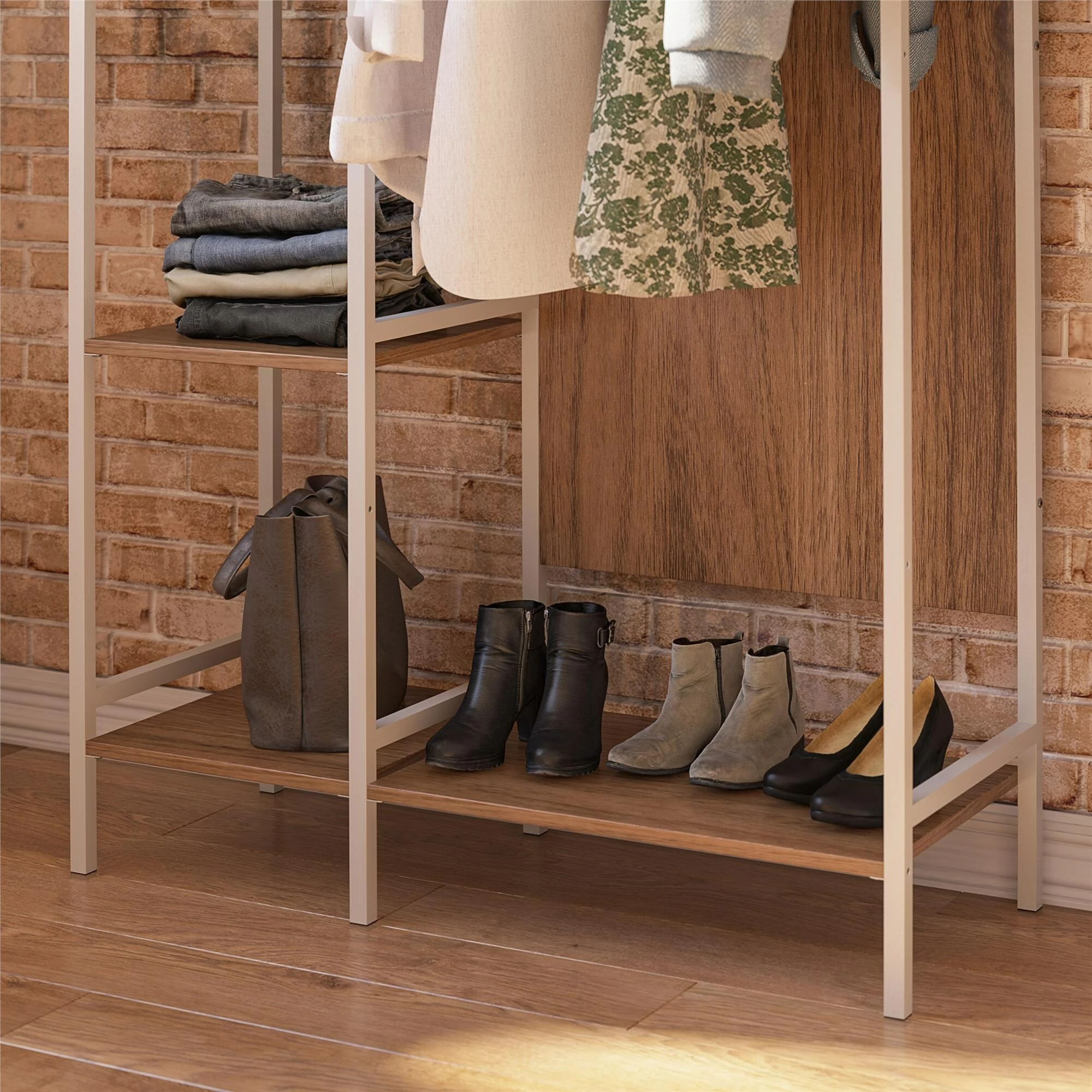 Best Sale ๐ฅ Avenue Greene Wardlaw Open Wardrobe Black Oak โ - Image 12