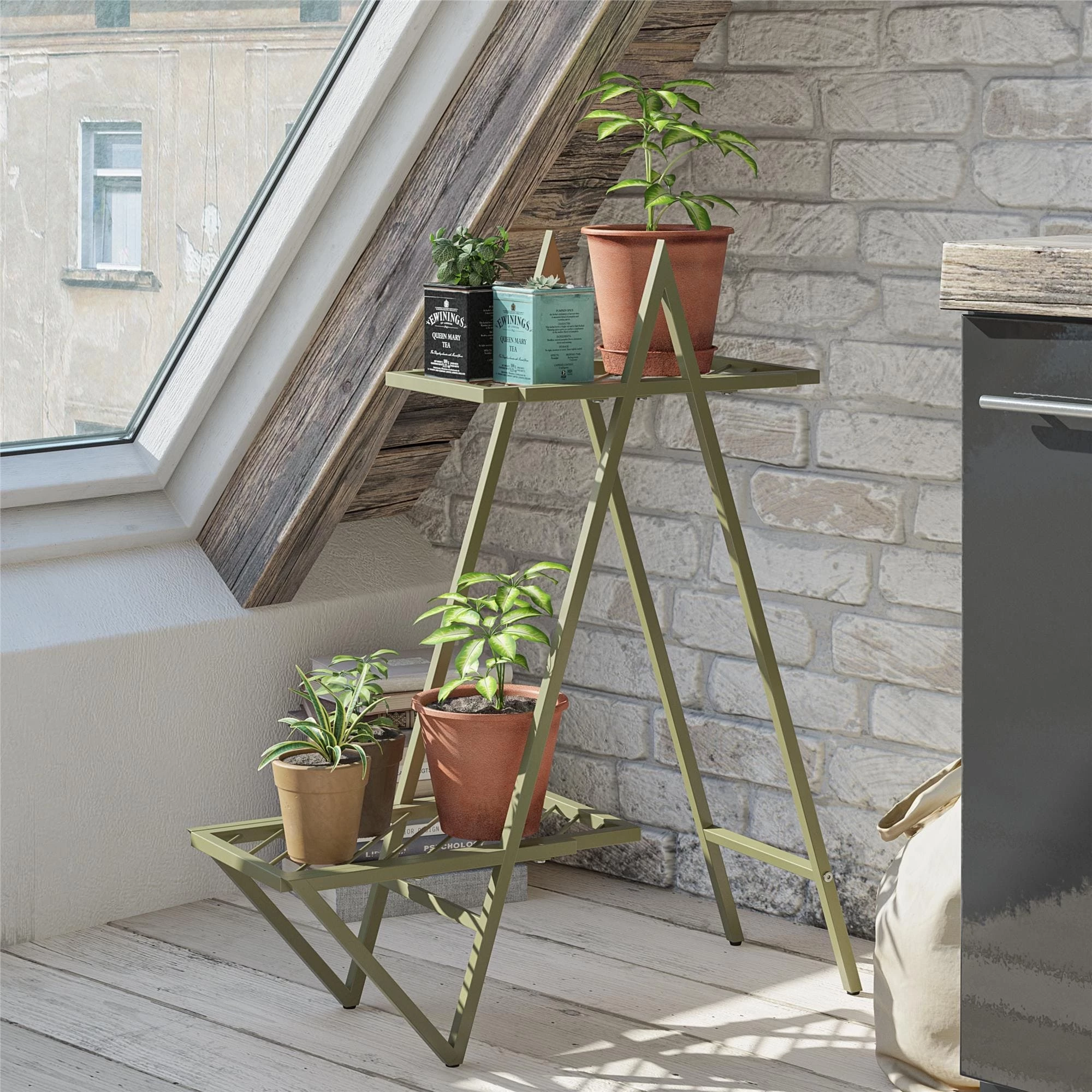 Buy π Avenue Greene Wildleaf Plant Stand Olive Green π 6 Buy π Avenue Greene Wildleaf Plant Stand Olive Green π - Image 4