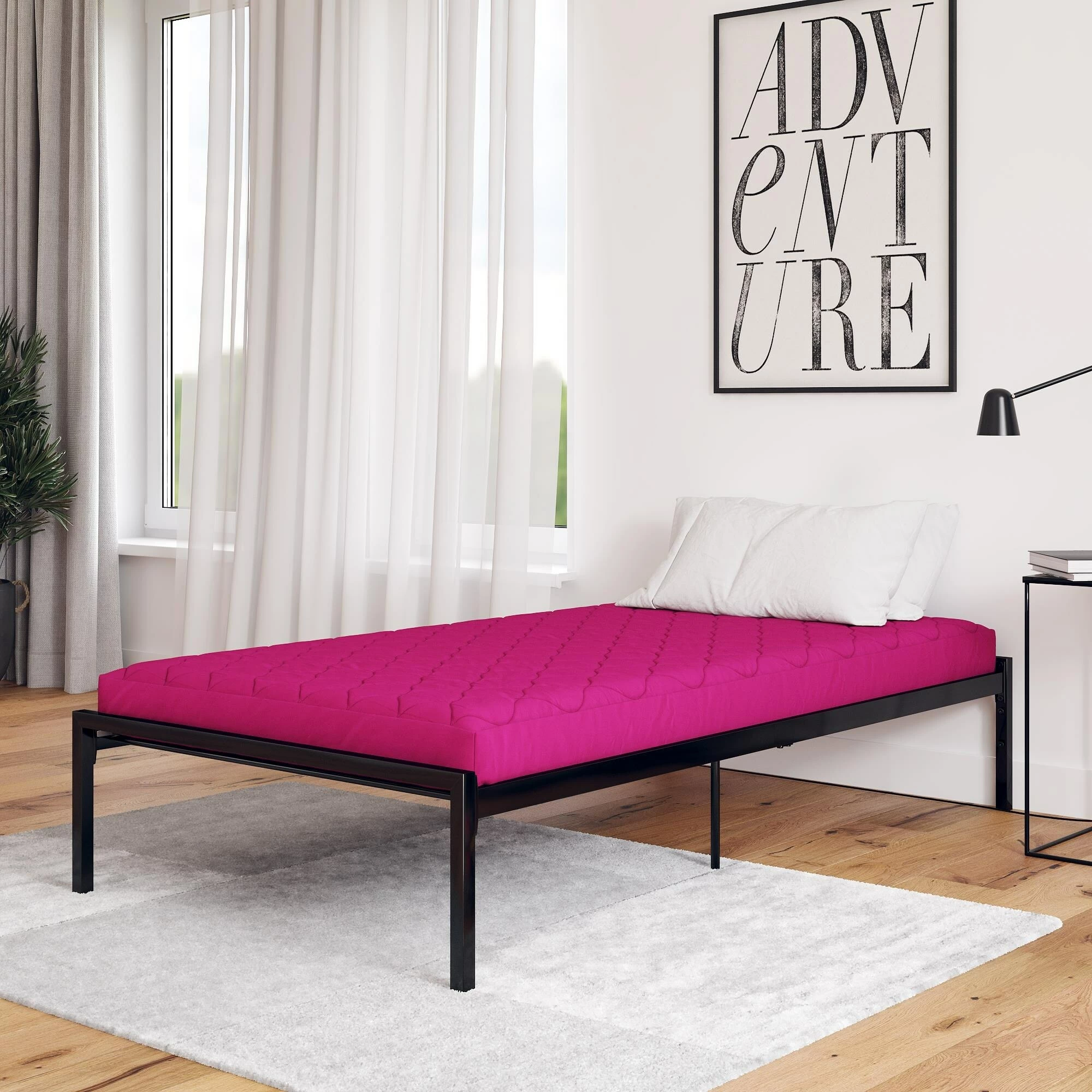 Budget ✔️ Avenue Greene Zion 6" Polyester Filled Quilted Top Bunk Bed Mattress Blue ⌛ 5 Budget ✔️ Avenue Greene Zion 6" Polyester Filled Quilted Top Bunk Bed Mattress Blue ⌛ - Image 3