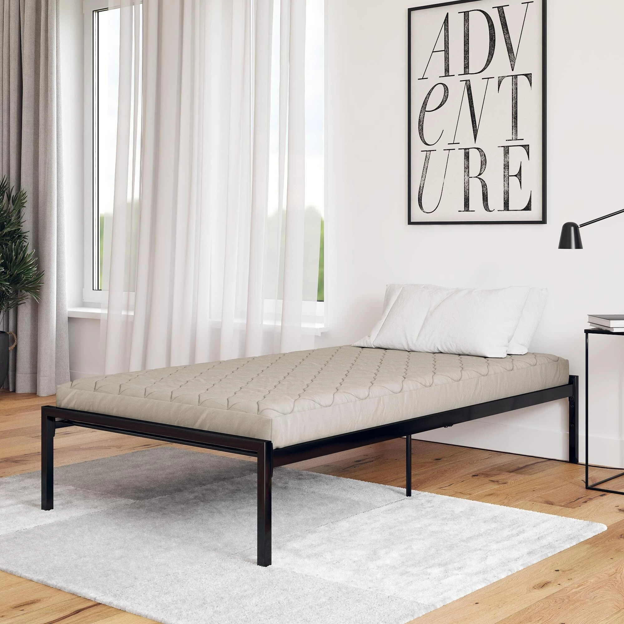 Budget ✔️ Avenue Greene Zion 6" Polyester Filled Quilted Top Bunk Bed Mattress Blue ⌛ 6 Budget ✔️ Avenue Greene Zion 6" Polyester Filled Quilted Top Bunk Bed Mattress Blue ⌛ - Image 4