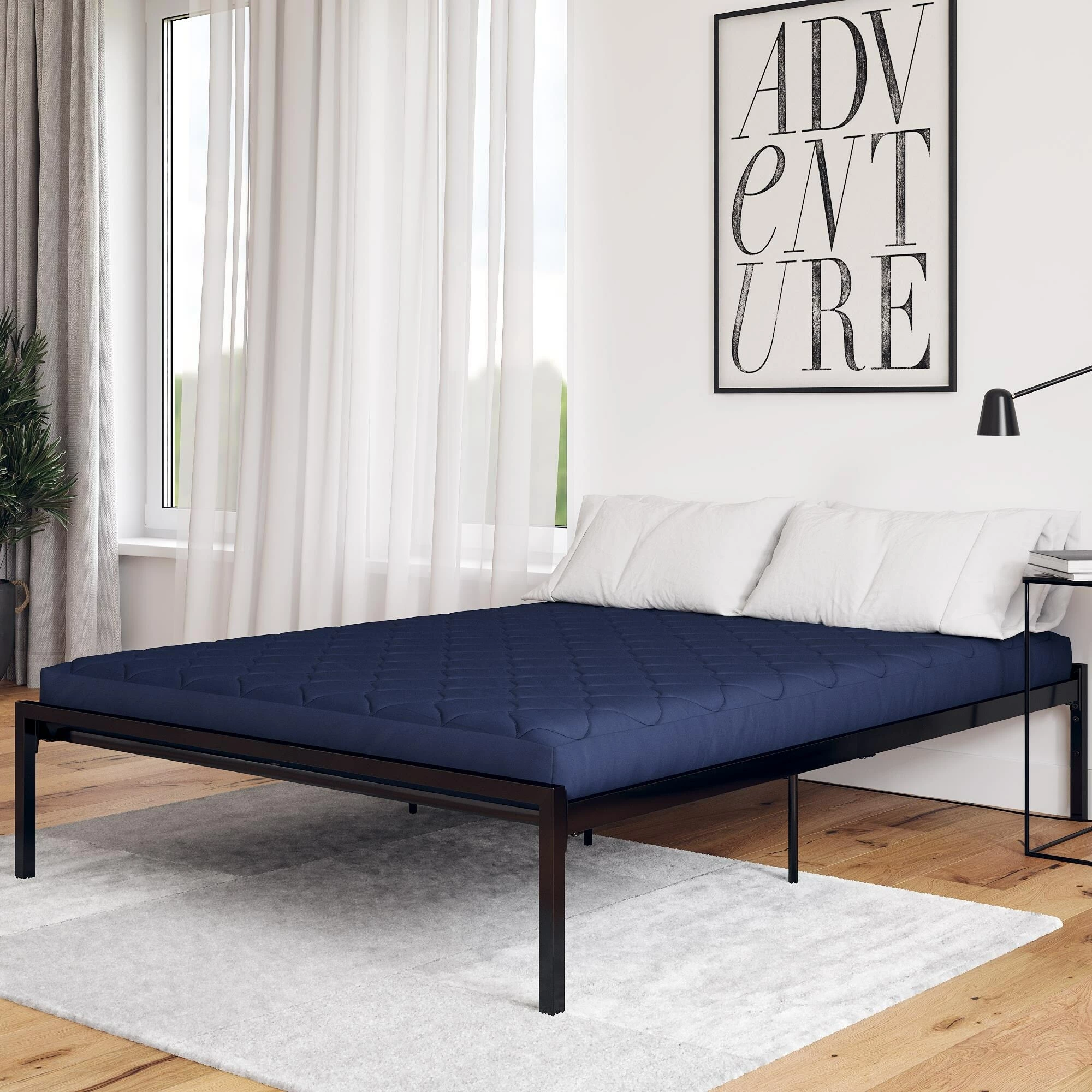 Budget ✔️ Avenue Greene Zion 6" Polyester Filled Quilted Top Bunk Bed Mattress Blue ⌛ 7 Budget ✔️ Avenue Greene Zion 6" Polyester Filled Quilted Top Bunk Bed Mattress Blue ⌛ - Image 5