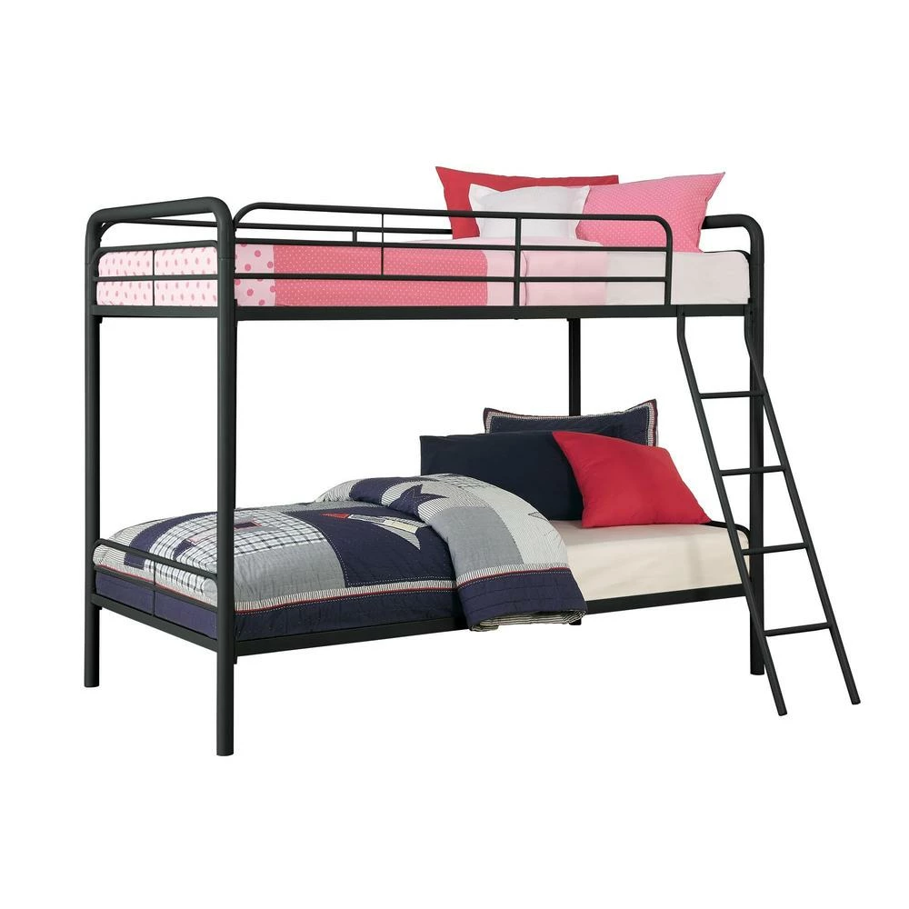 Best Pirce ๐ Avenue Greene Avenue Green Edison Twin Over Twin Metal Bunk Bed Black ๐ - Image 7