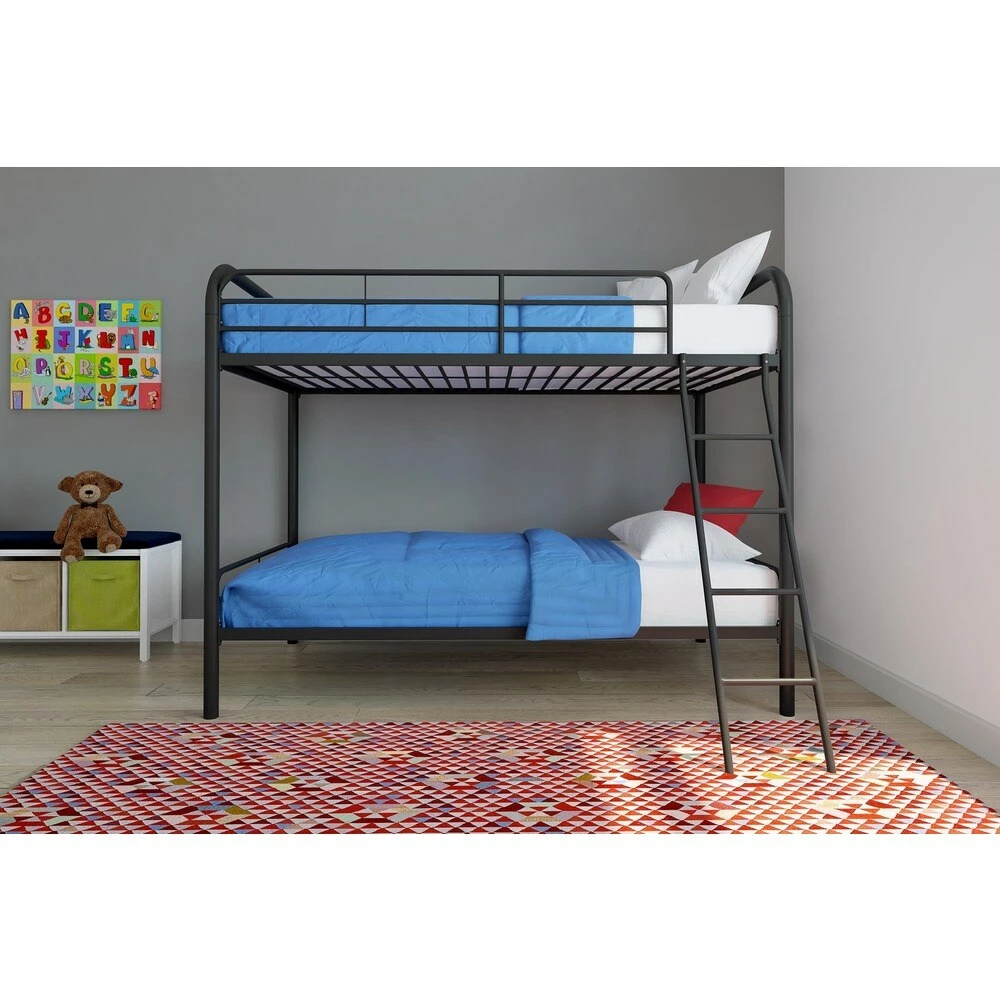 Best Pirce ๐ Avenue Greene Avenue Green Edison Twin Over Twin Metal Bunk Bed Black ๐ - Image 6
