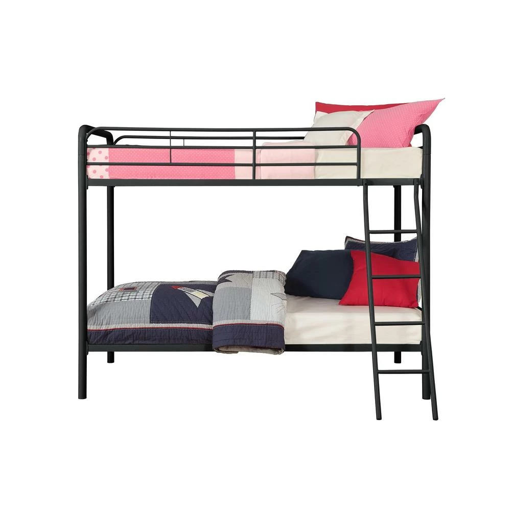 Best Pirce ๐ Avenue Greene Avenue Green Edison Twin Over Twin Metal Bunk Bed Black ๐ - Image 10